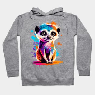 Meerkat Colourful - Cute Meerkat Mongoose Hoodie